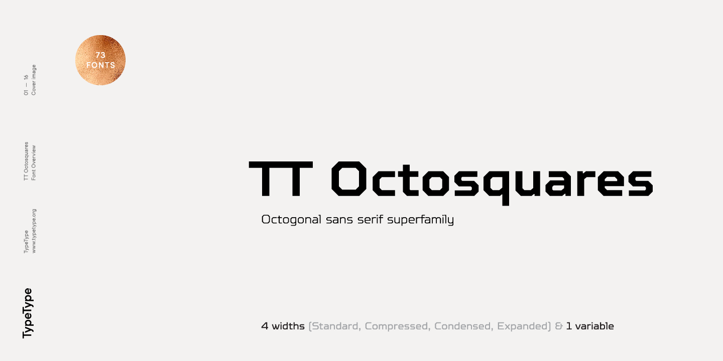 Example font TT Octosquares Condensed #1